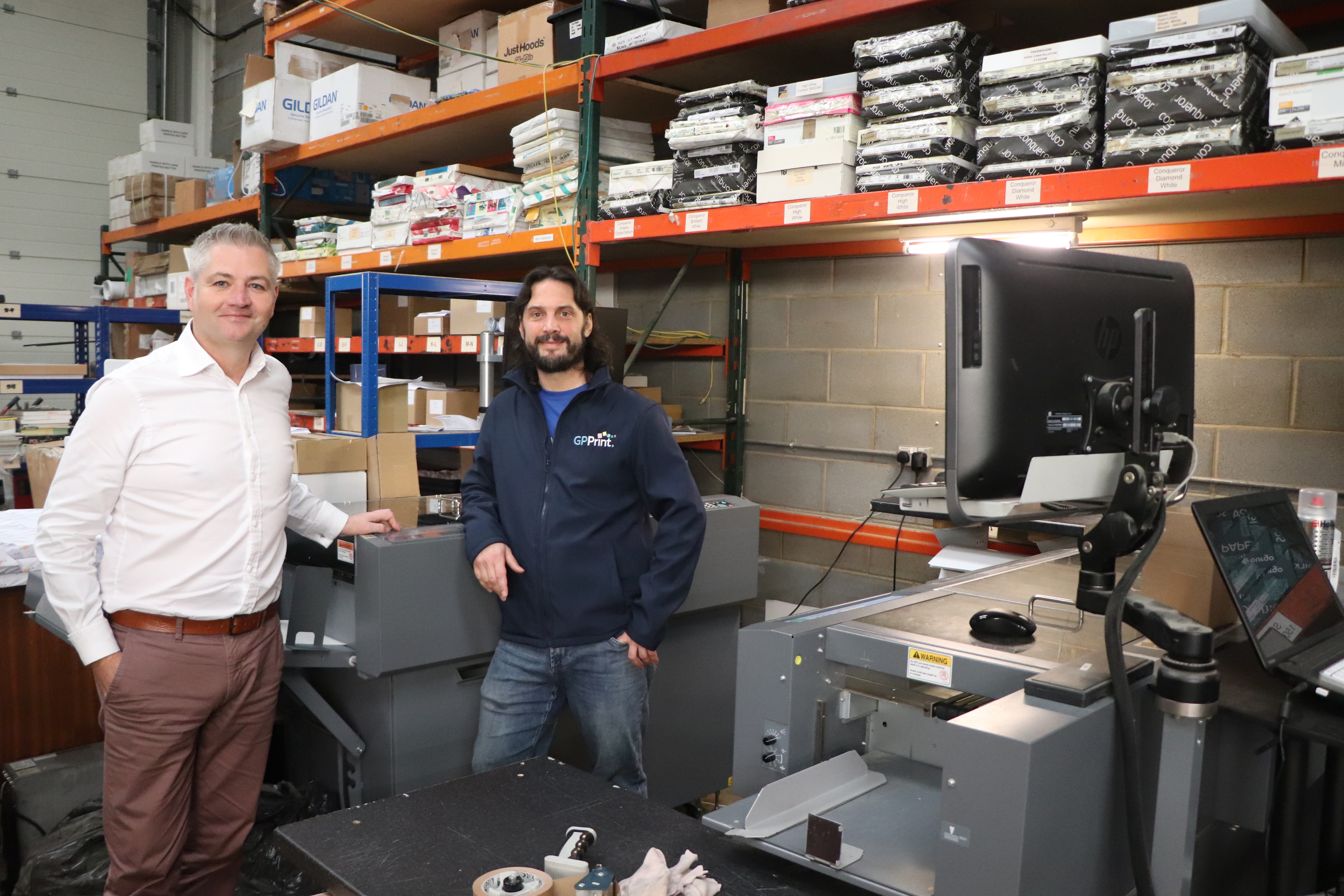 Rob Thurston (Duplo Sales Manager) & Peter Martyr (GP Print Director)