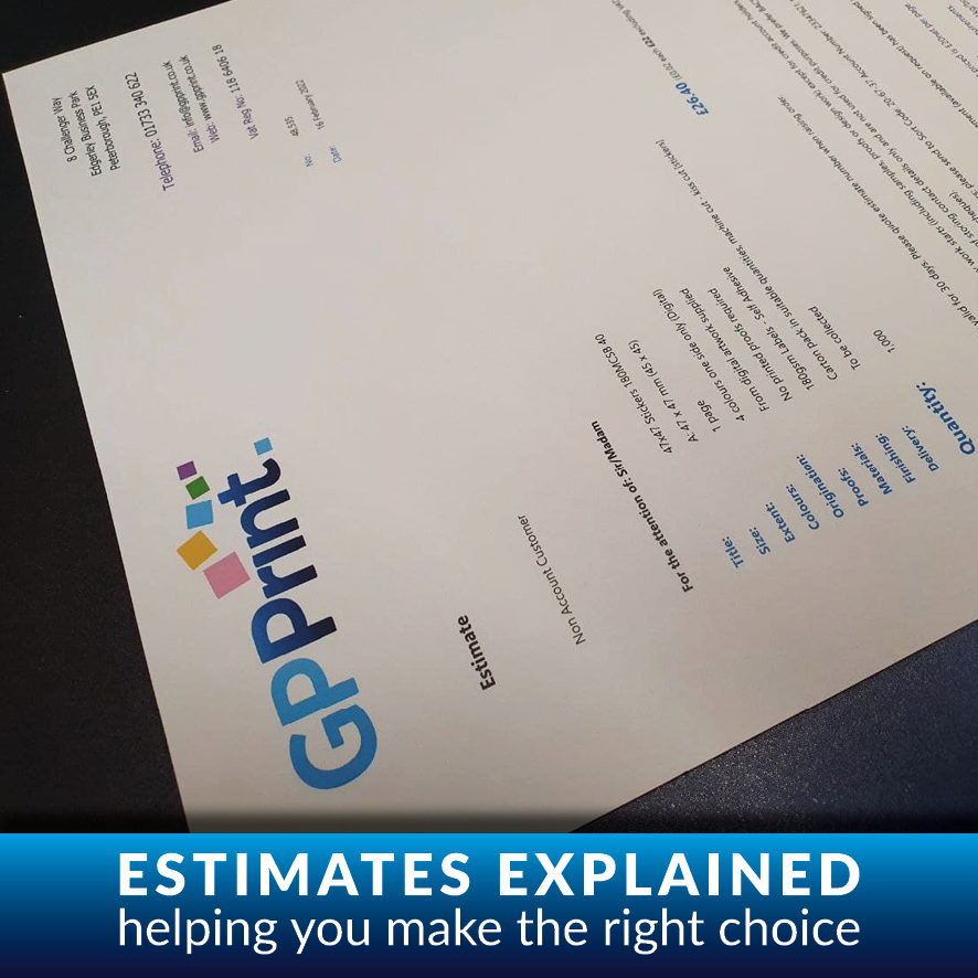A GP Print Quote A GP Print Quote