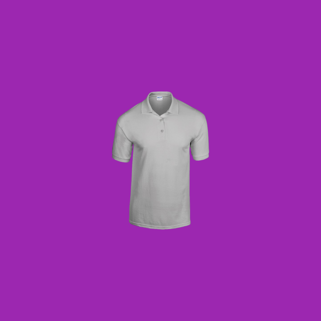 Gildan DryBlend Jersey Knit Polo White Large