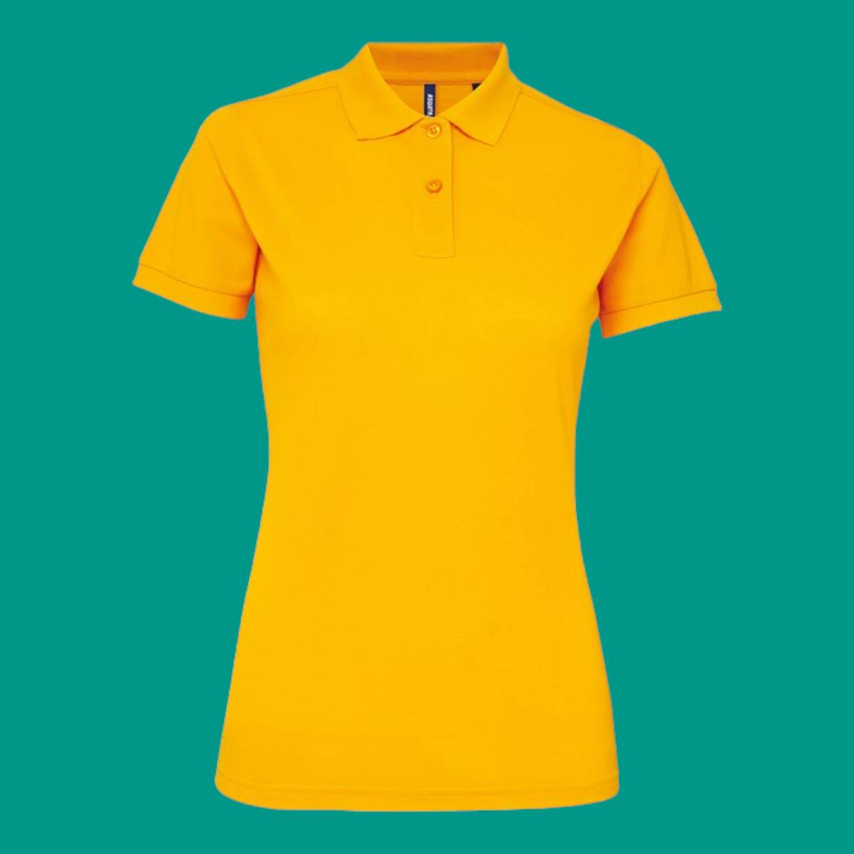 Asquith and Fox Women’s Polycotton Blend Polo Sunflower Small