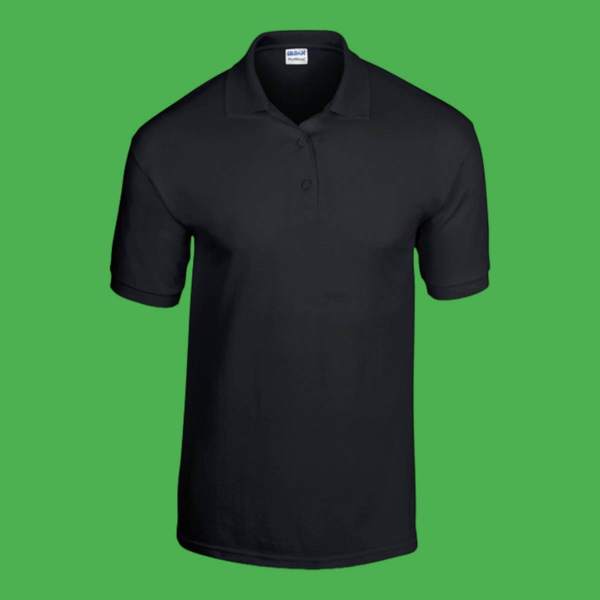 Gildan DryBlend Jersey Knit Polo Black Large