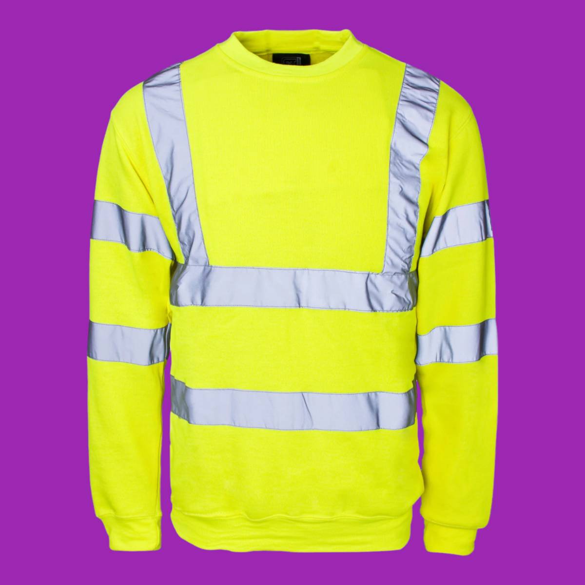 Supertouch Crew Neck Hi Vis Sweatshirt