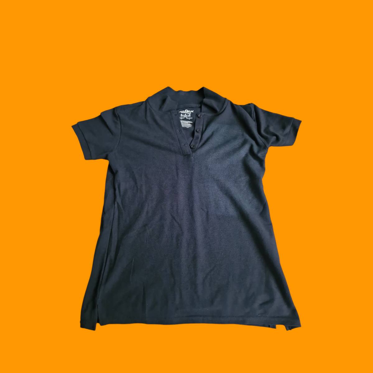 Gildan Premium Cotton Womens Polo Black Medium