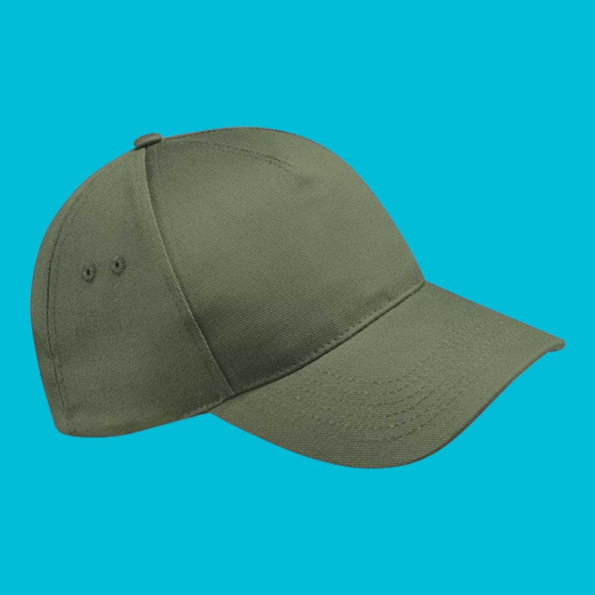 Beechfield Ultimate 5 Panel Cap - Olive Green