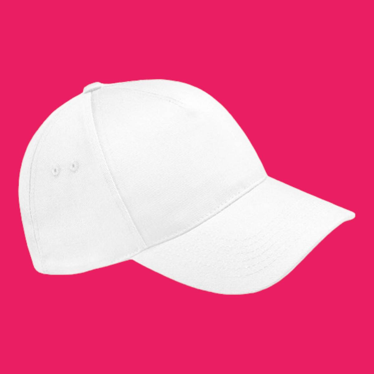 Beechfield Ultimate 5 Panel Cap - White