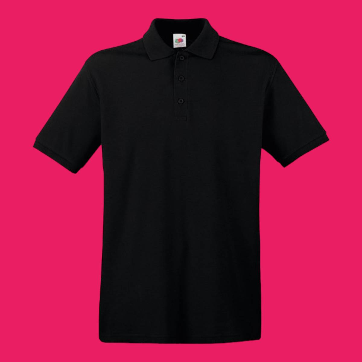 Fruit Of The Loom Premium Polo Black Large
