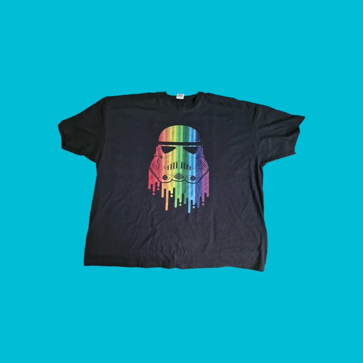 Rainbow Helm Tee Black Large