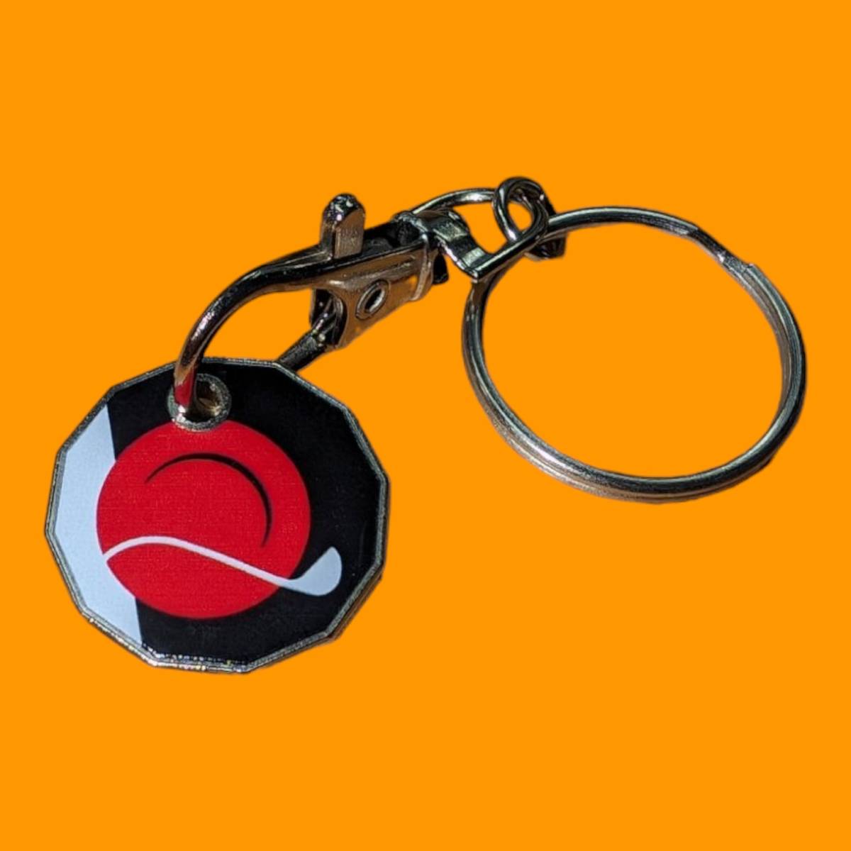 Trolley Coin Keyring - Full Colour Print one Side