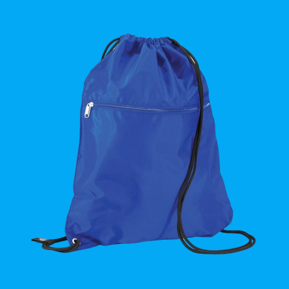 Premium Gymsac with Zipped Pocket - Bright Royal