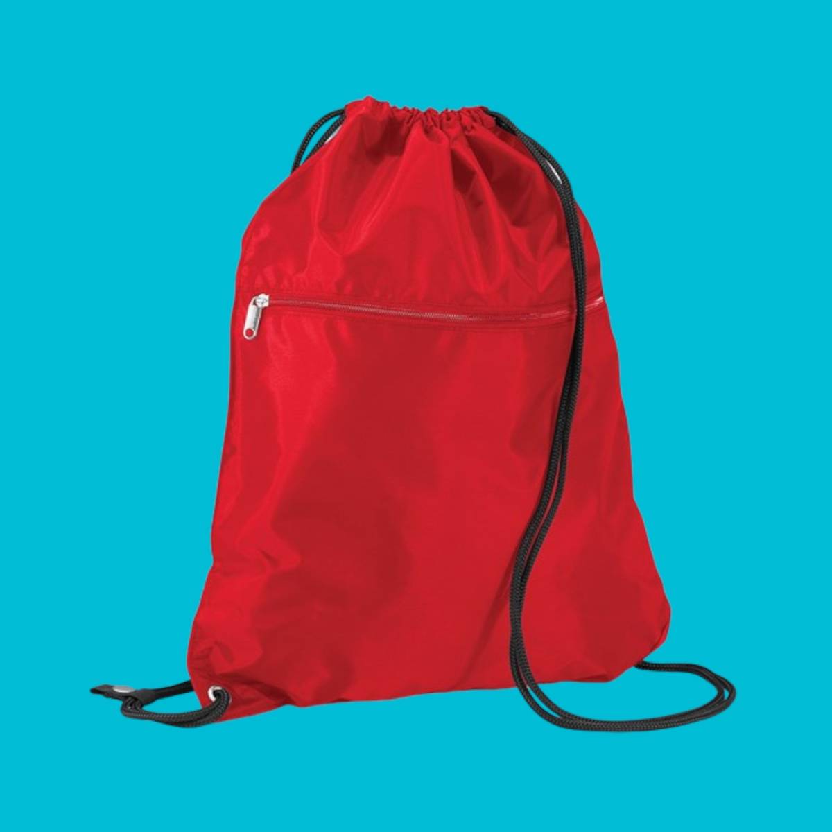 Premium Gymsac with Zipped Pocket - Classic Red