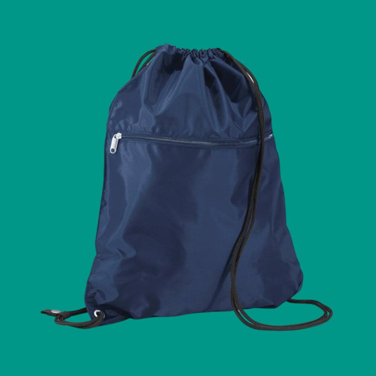 Premium Gymsac with Zipped Pocket - French Navy