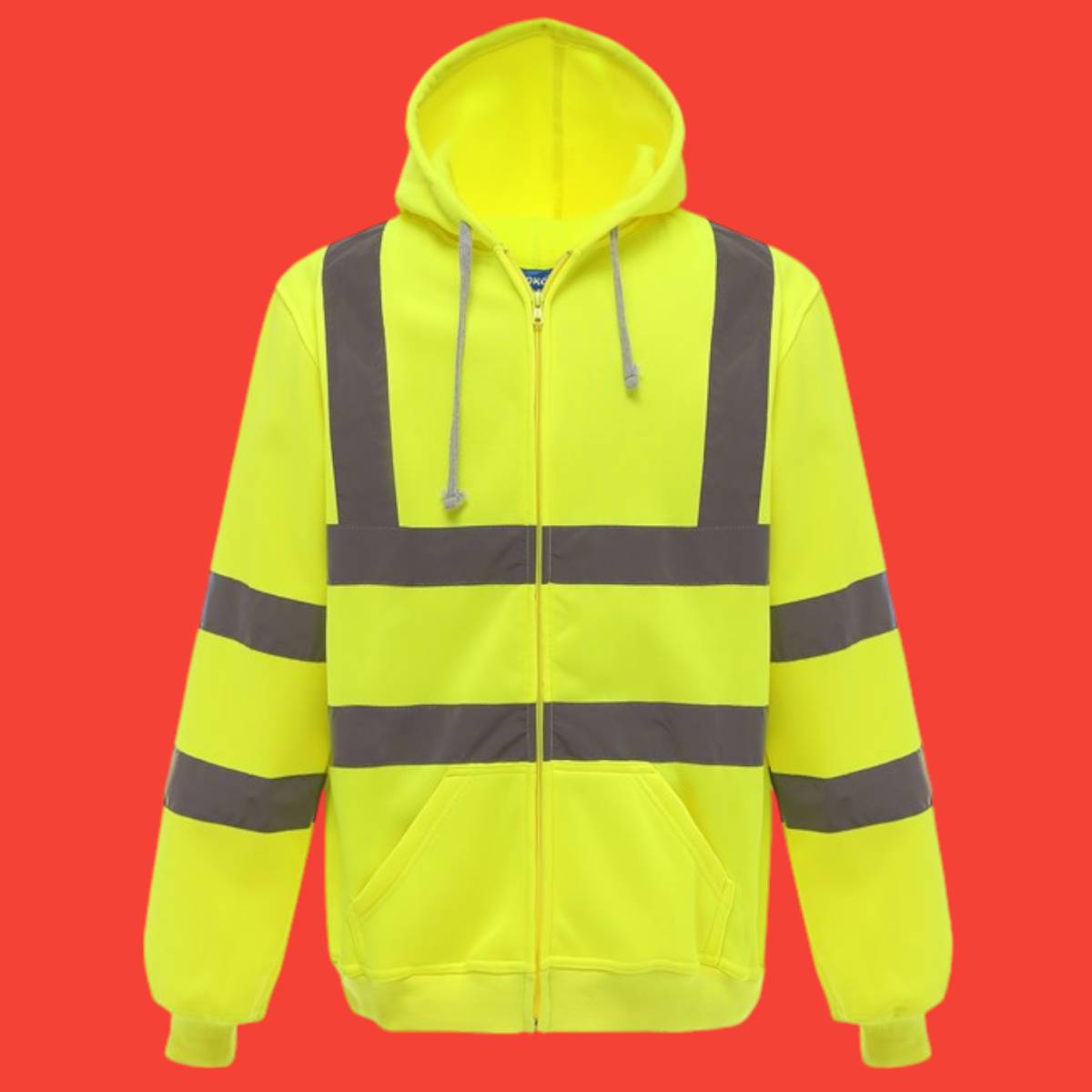 Hi vis, zip hoodie, hoodie, hi-vis hoodies