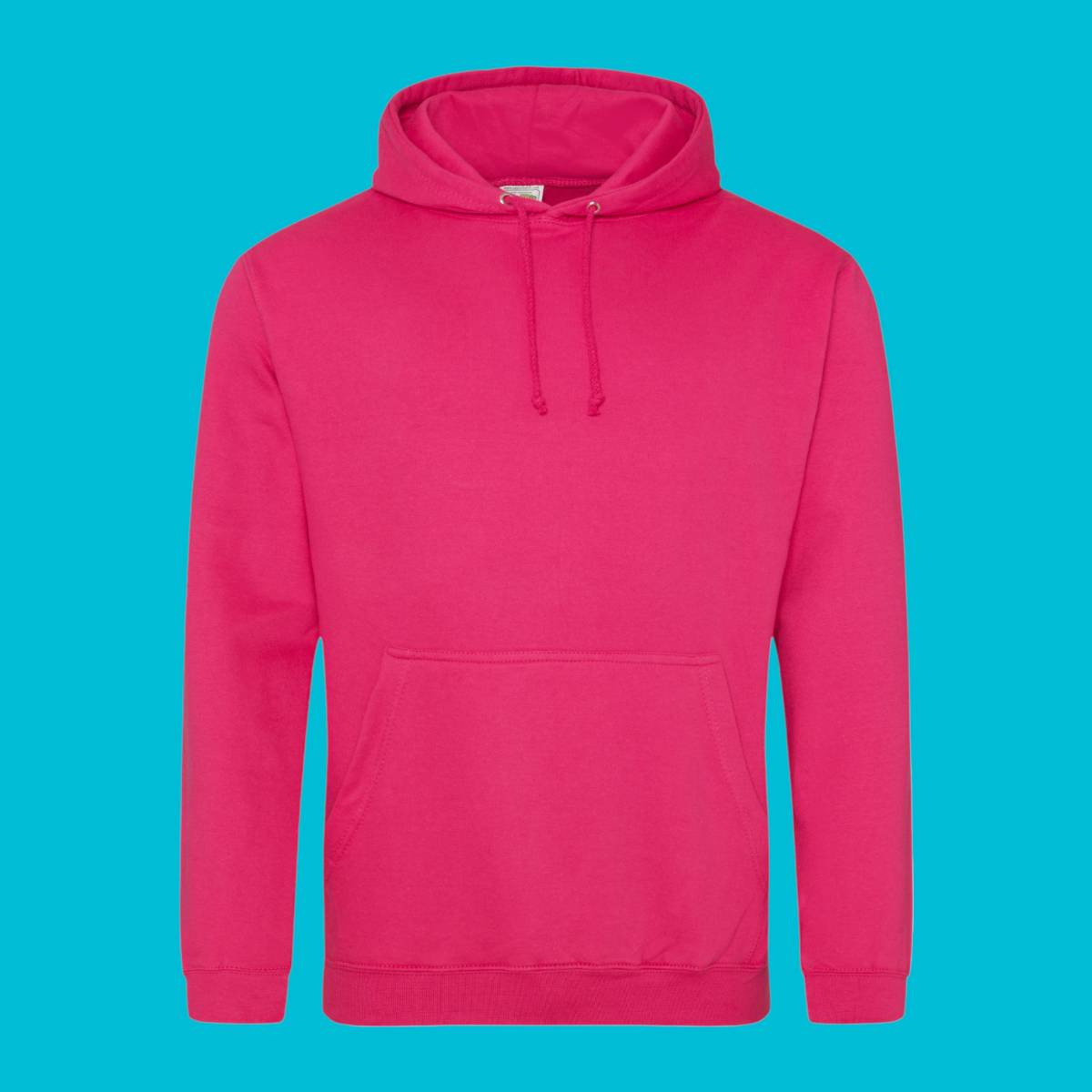 AWDis College Hoodie - Hot Pink