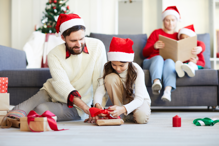 A personalised Christmas card become a treasured keepsake for family members