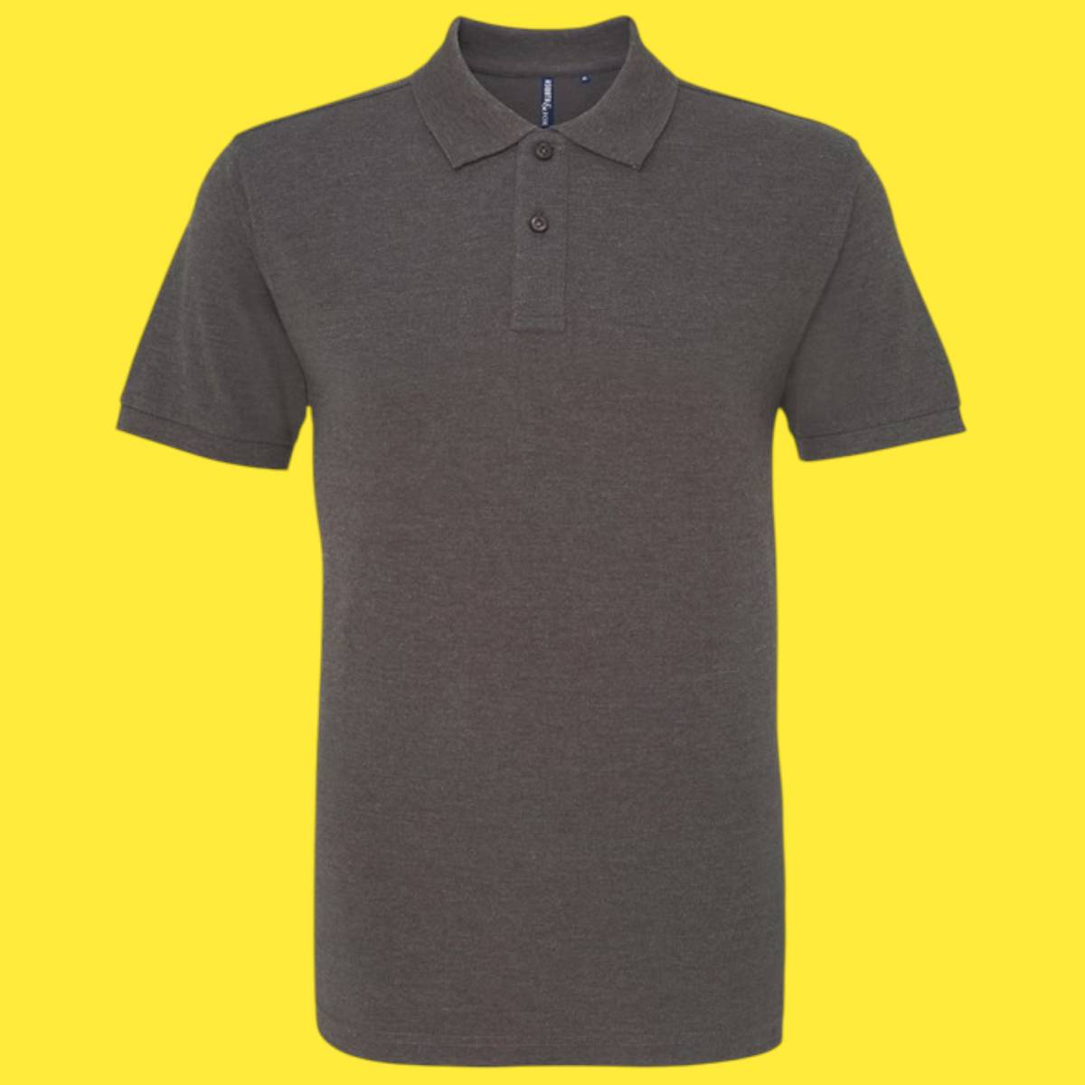 Asquith and Fox Mens Polo - Charcoal