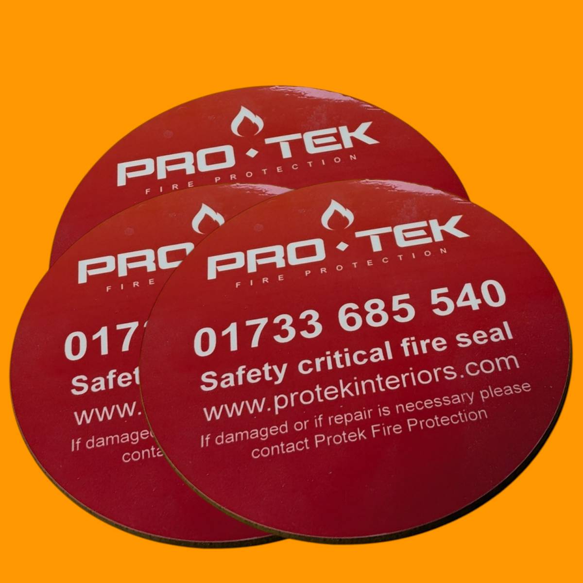 90mm Round Coasters Hardback Printed Full Colour