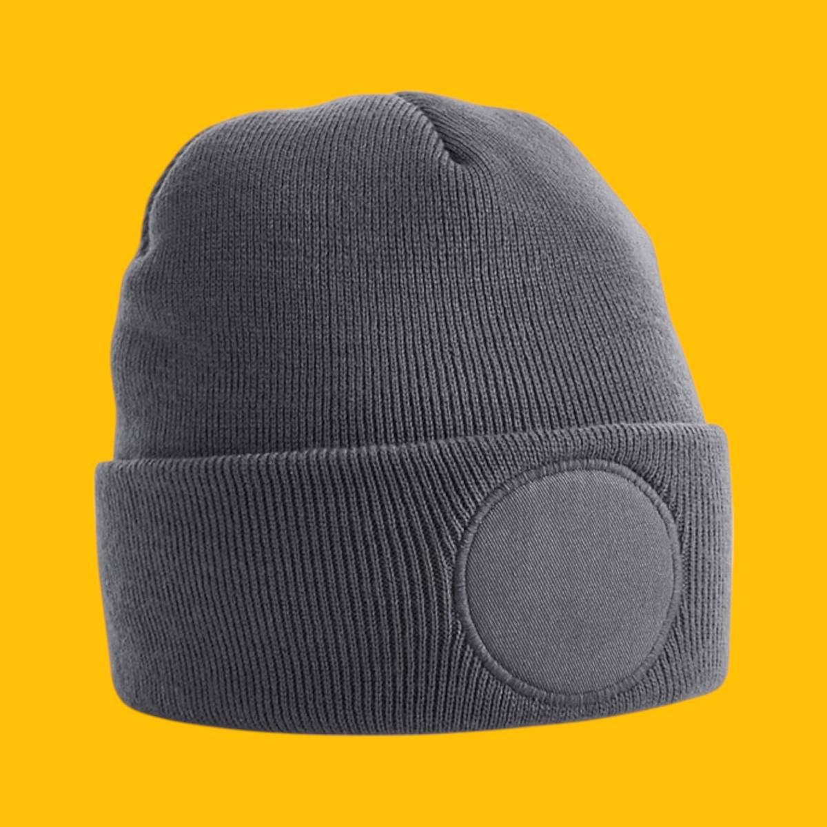 Beechfield Circular Patch Beanie - Graphite Grey