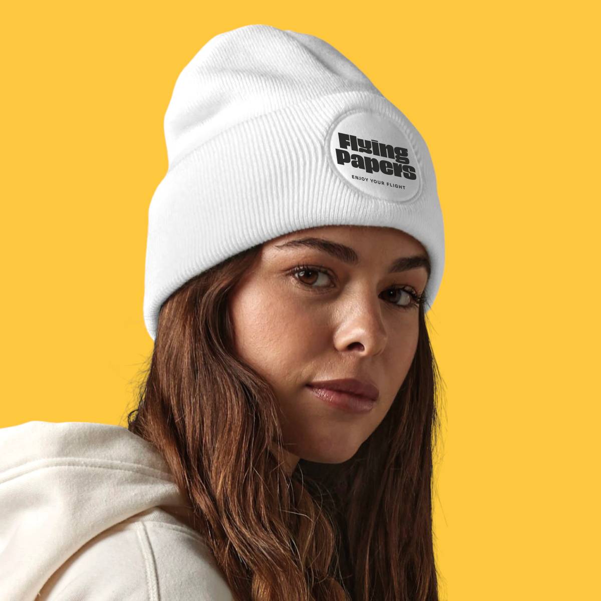 Beechfield Circular Patch Beanie - Transfer Print
