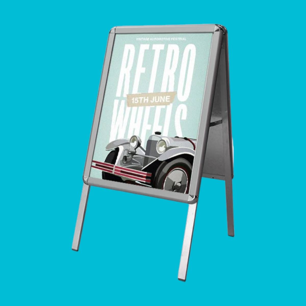 A2 Indoor Economy Silver A-Board