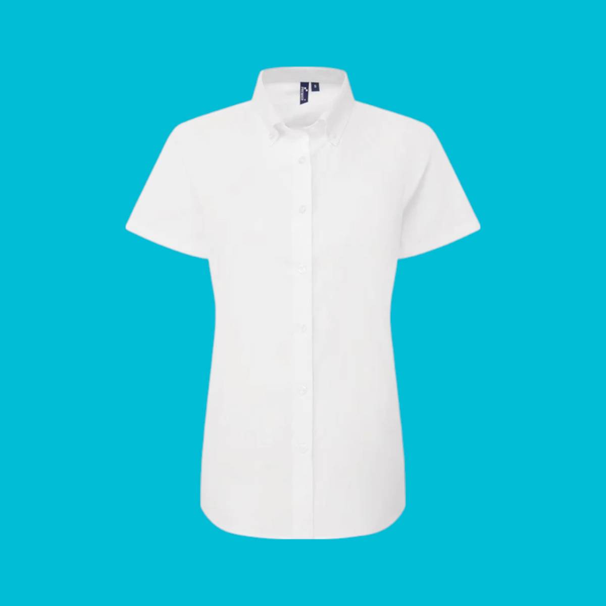 Womens Oxford Short Sleeve Shirt - White