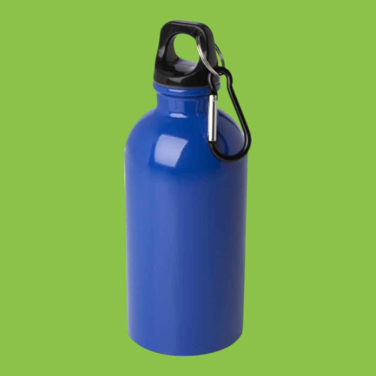 Oregon 400 ml RCS certified single wall stainless steel water bottle with carabiner