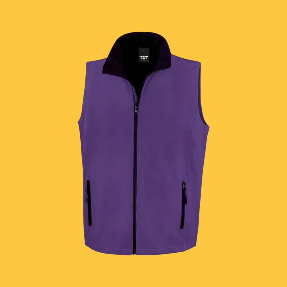 Result Printable Softshell Bodywarmer - Purple Black