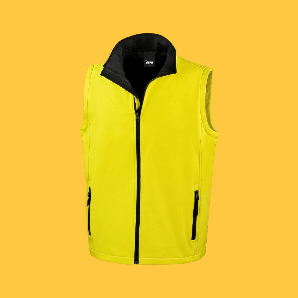 Result Printable Softshell Bodywarmer - Yellow Black