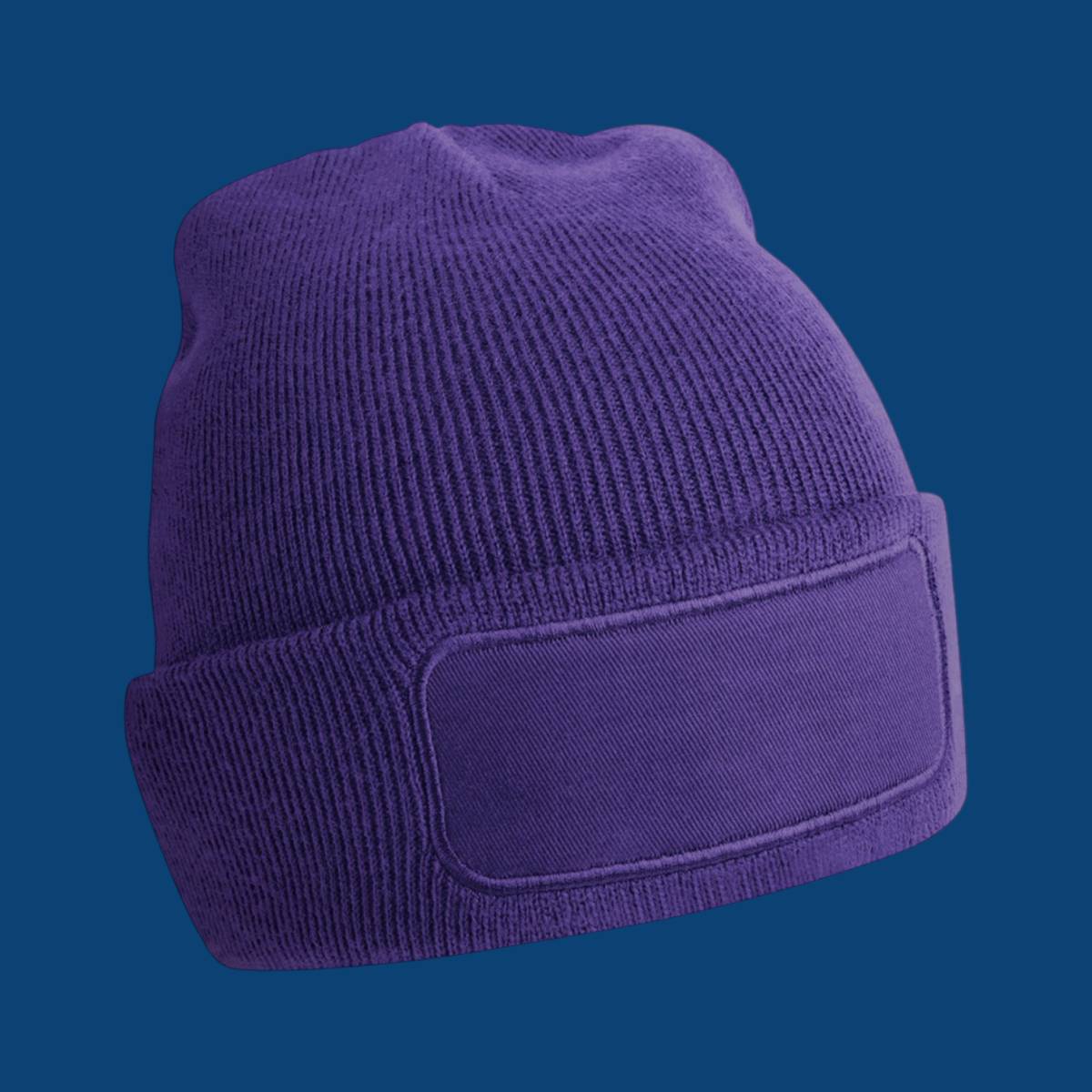Beechfield Original Patch Beanie - Purple