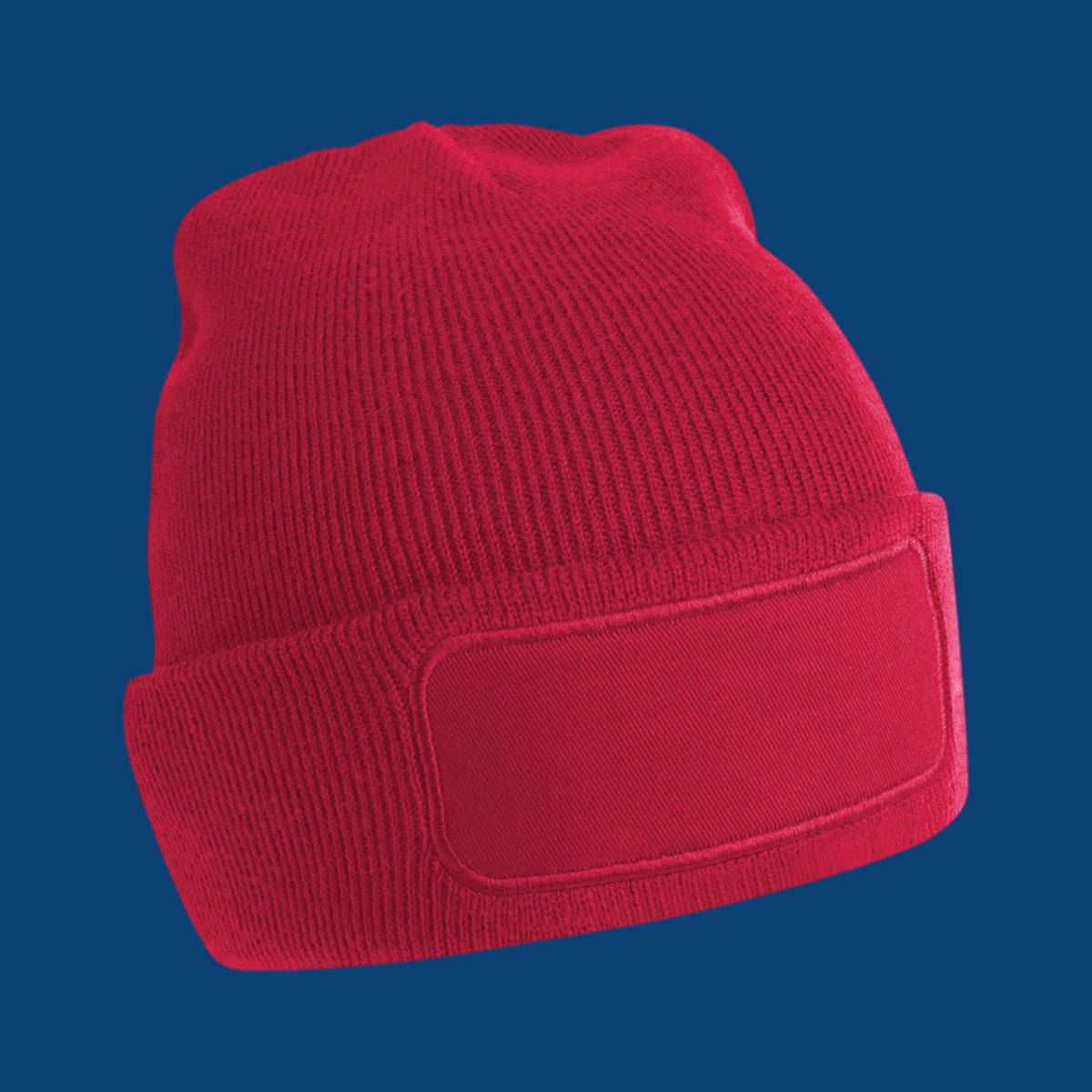 Beechfield Original Patch Beanie - Classic Red