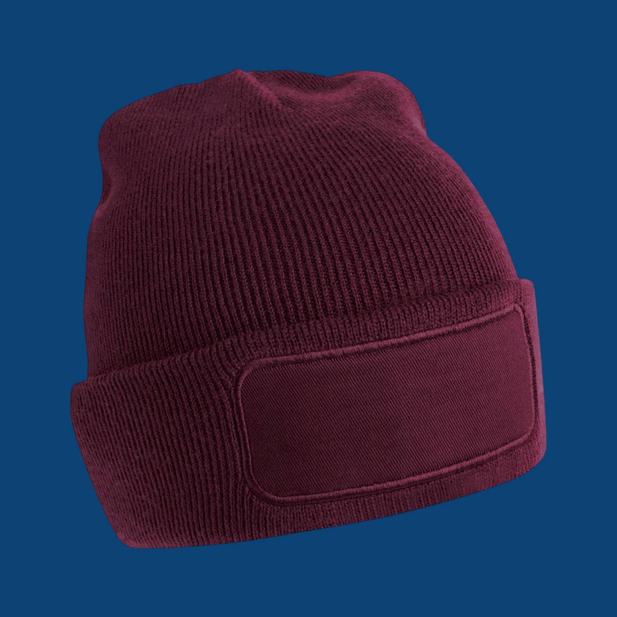 Beechfield Original Patch Beanie - Burgundy